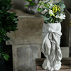 欧式人物雕塑花器植物花盆人像创意摆件户外家居花瓶水泥装饰品