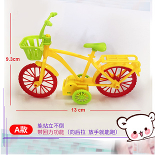 单车自行车回力玩具车模型，摆地摊宝宝礼物，儿童幼儿园塑料发条玩具