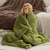 奢华加厚加大羊绒毛毯床单盖毯空调毯午睡毯子，双层披肩毯冬床垫毯