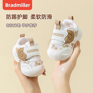 学步鞋男宝宝春季0-1一2岁婴儿鞋子幼儿软底，透气春秋女宝宝鞋