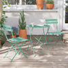 艾瑞阳台 咖啡茶桌椅三件套庭院户外花园休闲铁艺网红折叠桌椅