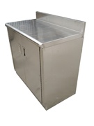 厂不锈钢餐柜整体简易橱柜厨房柜碗柜灶台柜炉柜餐边柜柜保新