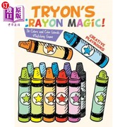 海外直订Tryon's Crayon Magic! 16 Colors and Color Words Matching Game Tryon的蜡笔魔术！16个颜色和颜色词的匹配游戏