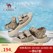 骆驼男鞋2023年夏季时尚，休闲户外防滑沙滩鞋透气厚底运动凉鞋