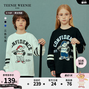 TeenieWeenie Kids小熊童装男女童23年款秋季帅气运动棒球风T恤