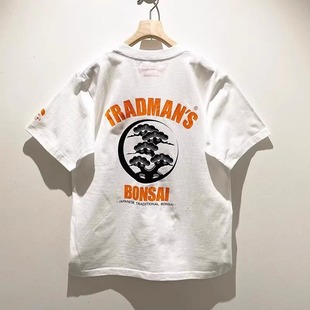 BEAMS JAPAN TRADMAN'S BONSAI 别注盆栽印花重磅宽松短袖T恤23SS