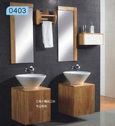 式美式橡木浴室柜组合实木卫浴柜洗脸盆柜组合洗手盆组合XM82