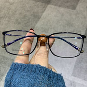 韩版超轻钨钛塑钢tr90眼镜，方框男女款潮近视全框平光抗蓝光带鼻托