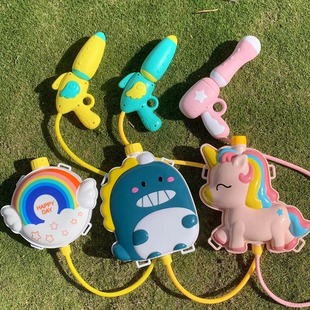 儿童背包水玩具抽拉式，大容量喷水滋呲水，打水仗六一儿童节礼物