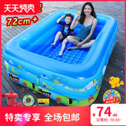 家用充气游泳池加厚婴儿童游泳桶室内宝宝洗澡桶户外小孩大型水池