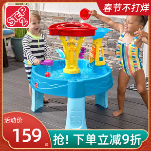 美国step2儿童潮汐戏水桌玩水池宝宝沙滩玩具套装男女孩新年礼物