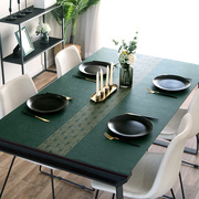摩登瑞朵编织桌旗款防水防油家用长方形餐桌垫盖布