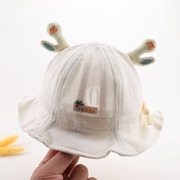 婴儿帽子夏季薄款男女，宝宝防晒渔夫帽卡通，夏天遮阳帽小儿童太阳帽