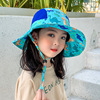 儿童帽子夏季防晒帽防紫外线宝宝，遮阳帽薄款网眼帽男童渔夫帽薄款