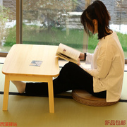 时尚流行榻榻米小桌子日式小茶几可折叠实木矮桌卧室飘窗桌和室桌