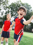 幼儿园园服夏装纯棉短袖运动服儿童两件套校服套装小学生班服夏季