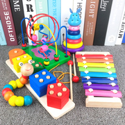 一岁宝宝益智玩具2-3岁幼儿童，绕珠串珠积木早教，扭扭虫智力开发1-6