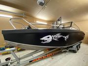 游艇船体个性贴纸动物恐怖鱼骨头汽车车门装饰车贴一对装车身贴纸