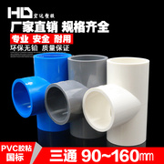 pvc水管配件三通，90110160200mm管件，三通接头塑料