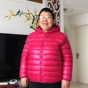 大码女装胖mm200斤冬季外套，特大中年妈妈轻薄羽绒服加肥加大冬装