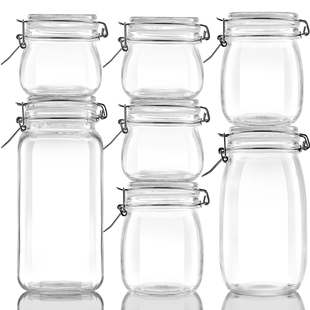密封罐玻璃食品级瓶子泡酒容器，泡菜坛子腌咸菜，装蜂蜜空瓶储物糖罐