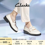 Clarks其乐女鞋蒂勒姆系列乐福鞋女时尚潮流厚底单鞋英伦小皮鞋