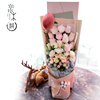 鲜花礼盒重庆送花上门同城速递花店订花粉色玫瑰花束生日送女朋友