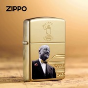 zippo正版打火机创始者镜面，雕刻限量防风，煤油收藏送礼