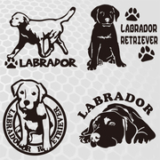 汉魂贴纸适用于拉布拉多宠物狗贴纸，狗屋装饰贴纸，狗汽车个性贴纸