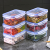 厨房长方形保鲜盒套装塑料微波，饭盒冰箱冷冻收纳盒，水果蔬菜密封盒
