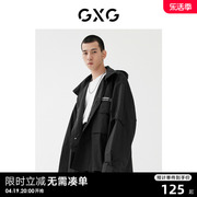 gxg男装商场同款夹克，黑22年春季城市观星者系列