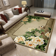 中国风新中式大客厅沙发茶几地毯古典轻奢房间卧室床边毯茶室地垫