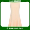 香港直邮潮奢 VICTORIA BECKHAM 女士 沟纹绉纱迷你连衣裙 2419WD