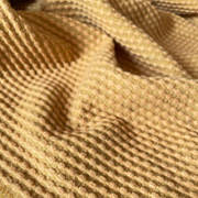 姜黄色(姜黄色)小香风面料，立体凸起羊毛做套装，连衣裙布料粗花呢子箱包布头
