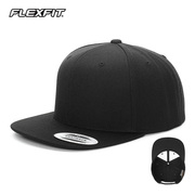 FLEXFIT美式嘻哈平檐帽纯色平沿帽经典款棒球帽时尚街头板帽潮牌