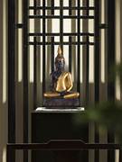 泰国实木木雕佛像摆件禅意东南亚客厅桌面装饰品泰式佛祖释迦牟尼