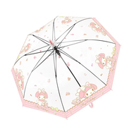 三丽鸥日系可爱帕恰狗，透明雨伞长柄，自动伞卡通高颜值网红美乐蒂