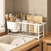 厨房碗架沥水架碗柜置物架，家用台面多功能窄款碗筷，碗碟收纳架小型