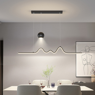 极简LED餐厅灯吊灯个性设计师灯饰现代简约饭厅餐桌吧台创意灯具