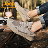 Jeep/吉普夏季耐磨防滑登山鞋男士网面透气徒步鞋户外低帮鞋