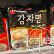 香港韩国进口制造农心土豆马铃薯仔，拉面爽弹速食面方便面