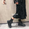 马丁靴女短靴子复古英伦风ins厚底高帮机车靴帅气百搭8孔系带女鞋