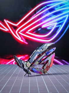 钢魔像rog败家之眼铁艺金属摆件，玩家国度3d立体拼图diy拼装模型