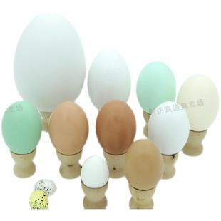 仿真蛋鸡蛋鸭蛋鹅蛋鸟蛋，鹌鹑蛋鸽子蛋，鸵鸟蛋塑料空心木头实心多种