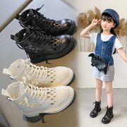 女童鞋春季2023年儿童，马丁短靴子网靴，夏季薄款镂空休闲单靴潮