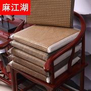 夏季坐垫实木椅子垫透气双面用海绵垫子办公室沙发垫屁垫2024