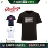 日本直邮rawlings大补丁，t恤男式白色，海军ast12f02棒球棒球服
