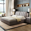 北欧布艺床可拆洗婚床现代简约布床1.8米主卧气动储物软包床1.5米