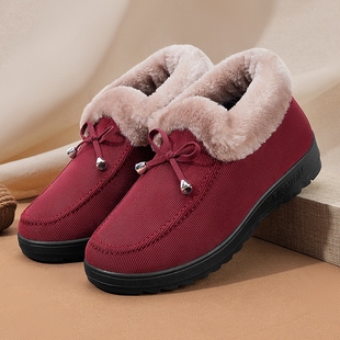 老北京棉鞋女冬季保暖加绒加厚老人，防滑妈妈布鞋中老年雪地靴