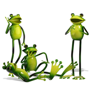 tooarts捂嘴青蛙，鼓掌青蛙打招呼青蛙工艺品，摆件创意家居摆件